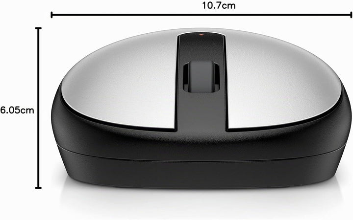 HP 240 (‎43N04AA) kabellose Maus (1.600 dpi, 3 Tasten, Scrollrad, USB dongle), silber Silber., Silbe