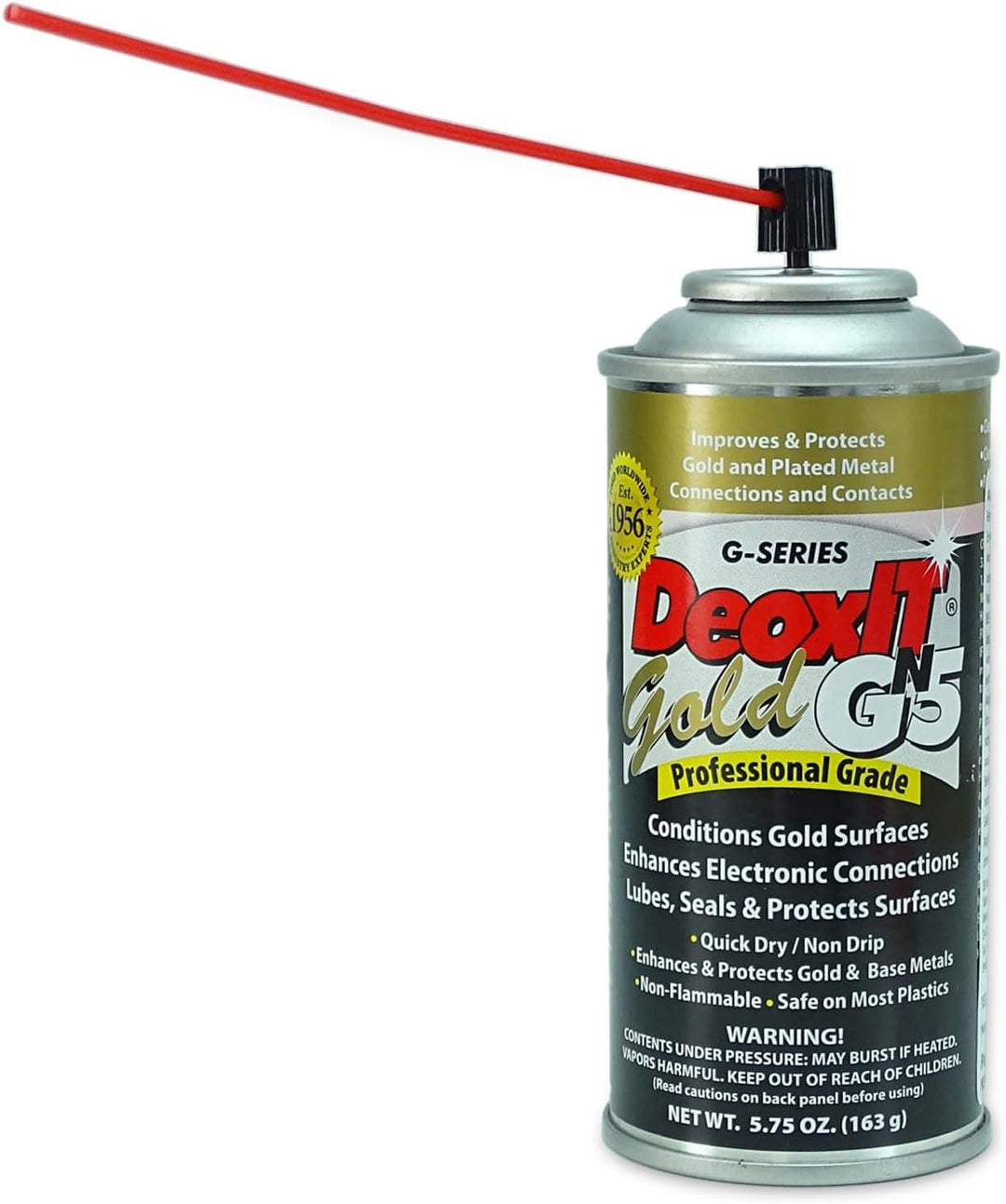 Caig DeoxIT GN5S-6N Gold Kontaktspray mit keepdrum Mikrofasertuch