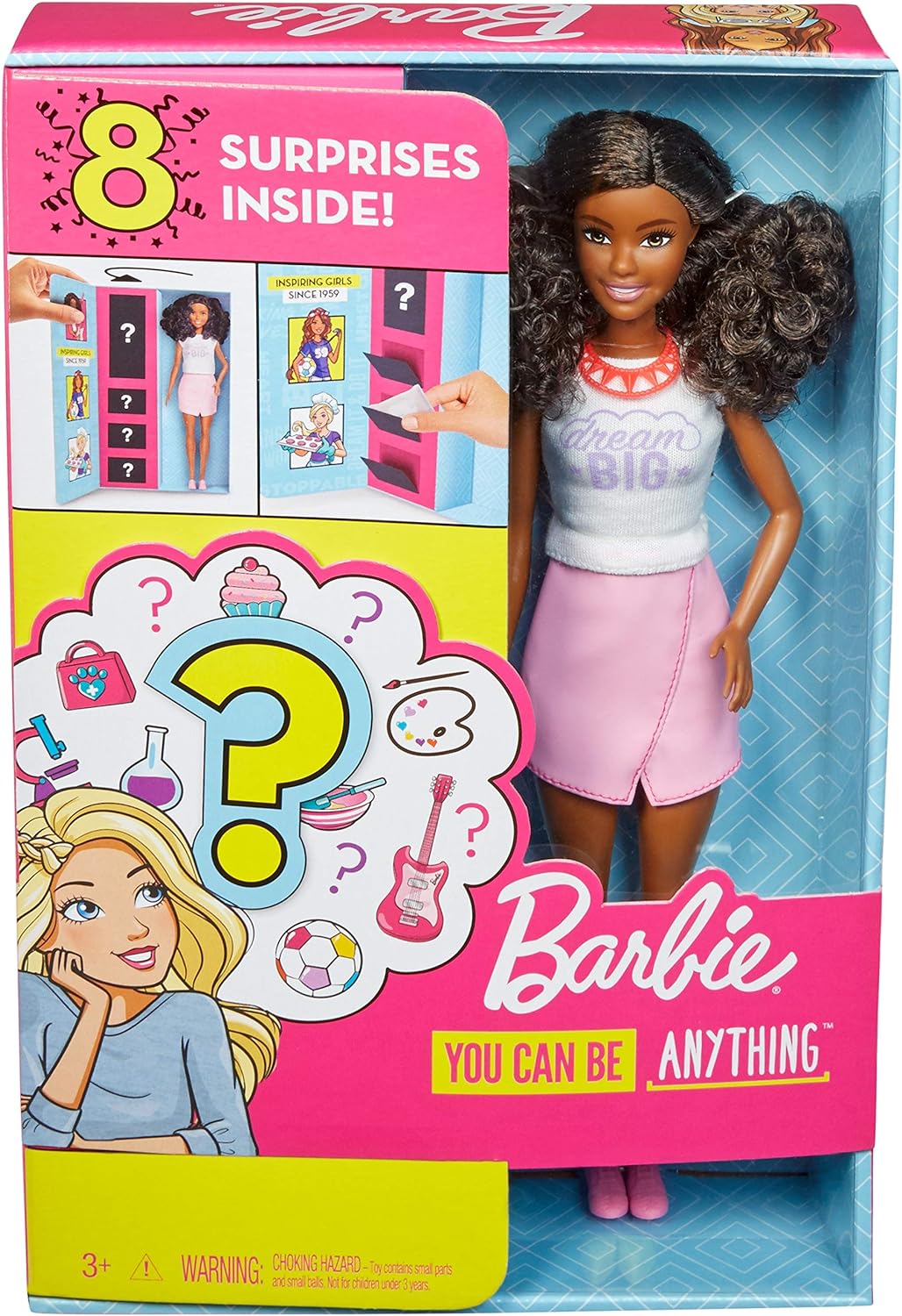 Barbie GFX85 Überraschungs Karrieren Berufe Puppe, Puppen Spielzeug ab 3 Jahren