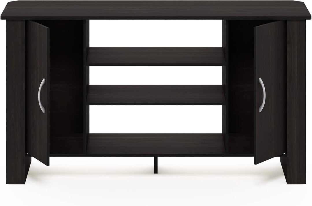 Furinno Econ TV Stand Unterhaltungszentrum, Espresso, 106.9 (Breite) x 57.9 (Höhe) x 34.3 (Tiefe) cm
