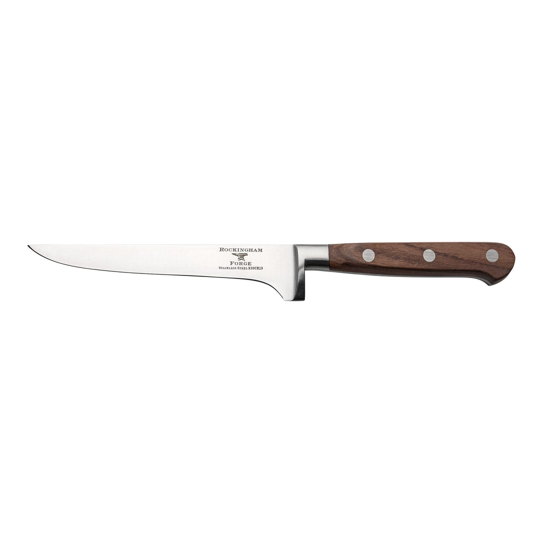 Rockingham Forge FRF 15cm Ausbeinmesser, vollständig geschmiedet, Griff aus Rosenholz,8008BO