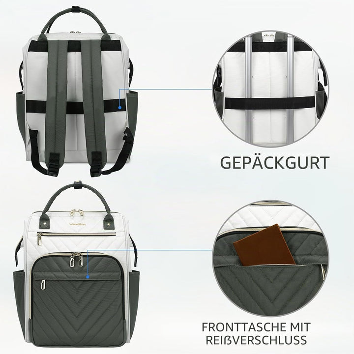 VANKEAN 17 Zoll Laptop-Rucksack für Damen und Herren, modische Computer-Arbeitstasche, grosse Kapazi