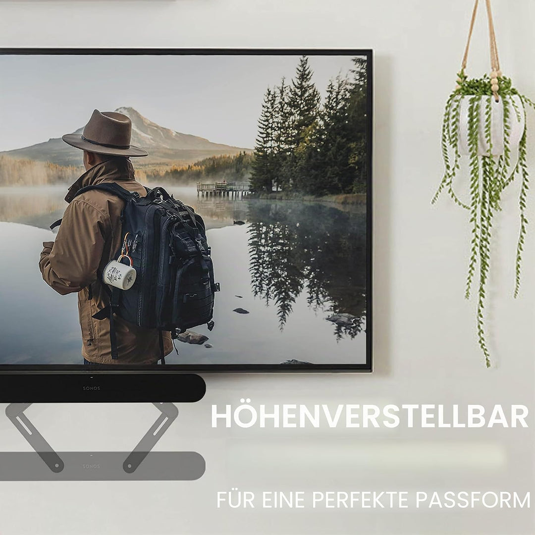 Sanus TV-Soundbar-Halterung, exklusiv kompatibel mit Sonos Ray TV-Soundbar – WSSAFM1-B2