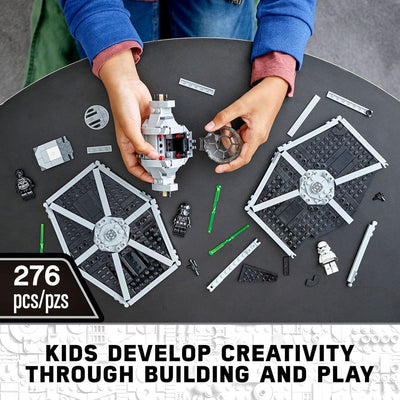 LEGO 75300 Star Wars Imperial TIE Fighter Spielzeug mit Sturmtruppler und Piloten als Minifiguren au