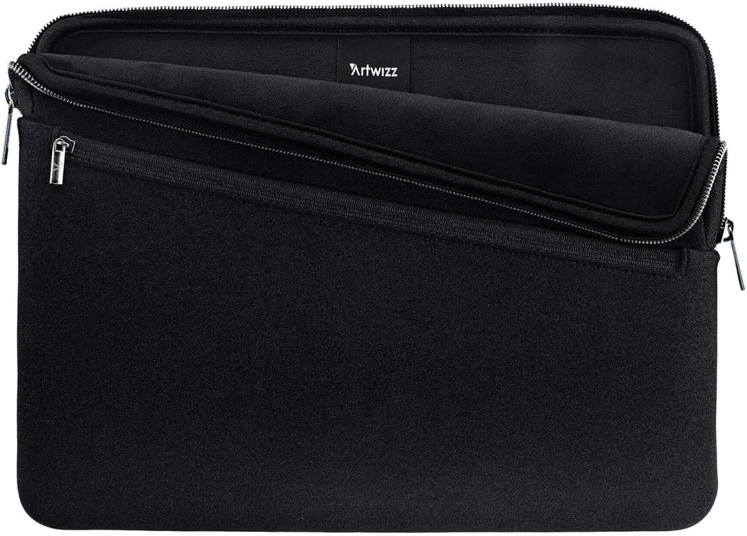 Artwizz Neoprene Sleeve PRO kompatibel mit MacBook Pro 14 (M3/M2/M1) - Schutzhülle mit Zubehör-Fach,