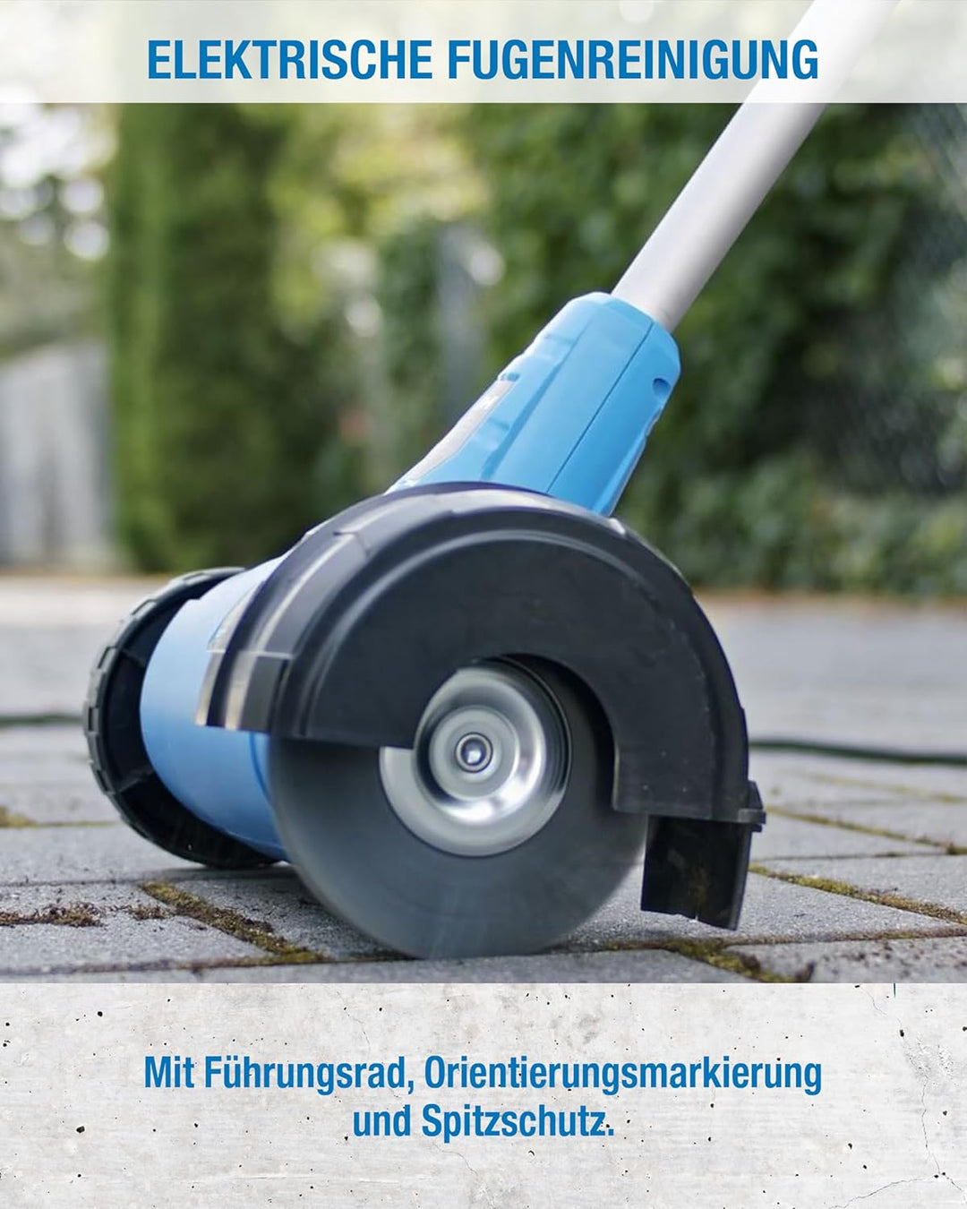 CFH E-Fugenbürste EFB 675 - Fugenbürste elektrisch 230 V 400 W 1.800 U/min, Unkraut Entferner Gerät