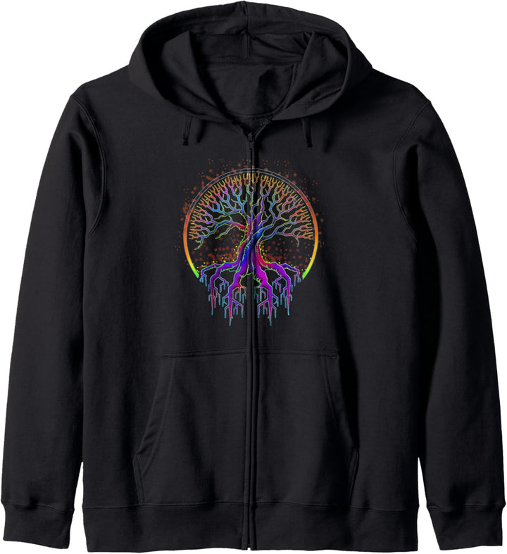 Baum des Lebens Geschenk Der Baum des Lebens Meditation Kapuzenjacke