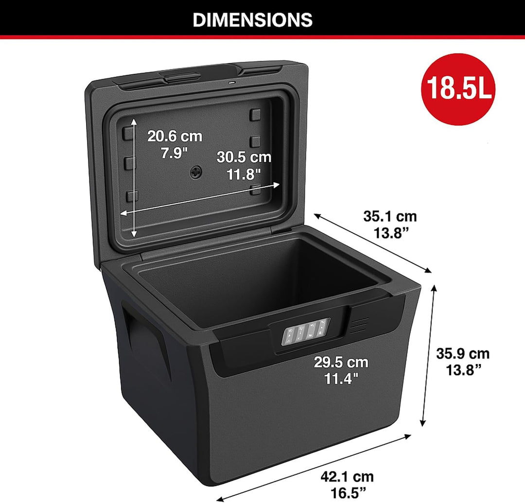 MASTER LOCK Feuerfeste Dokumentenbox Geldkassette 18,5L [Feuerfeste und Wasserdichte] [gross] [elekt