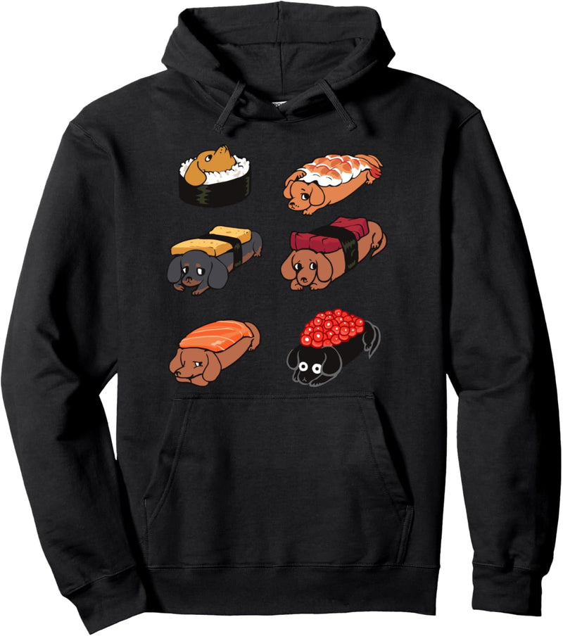 Sushi Dachshunds Pullover Hoodie