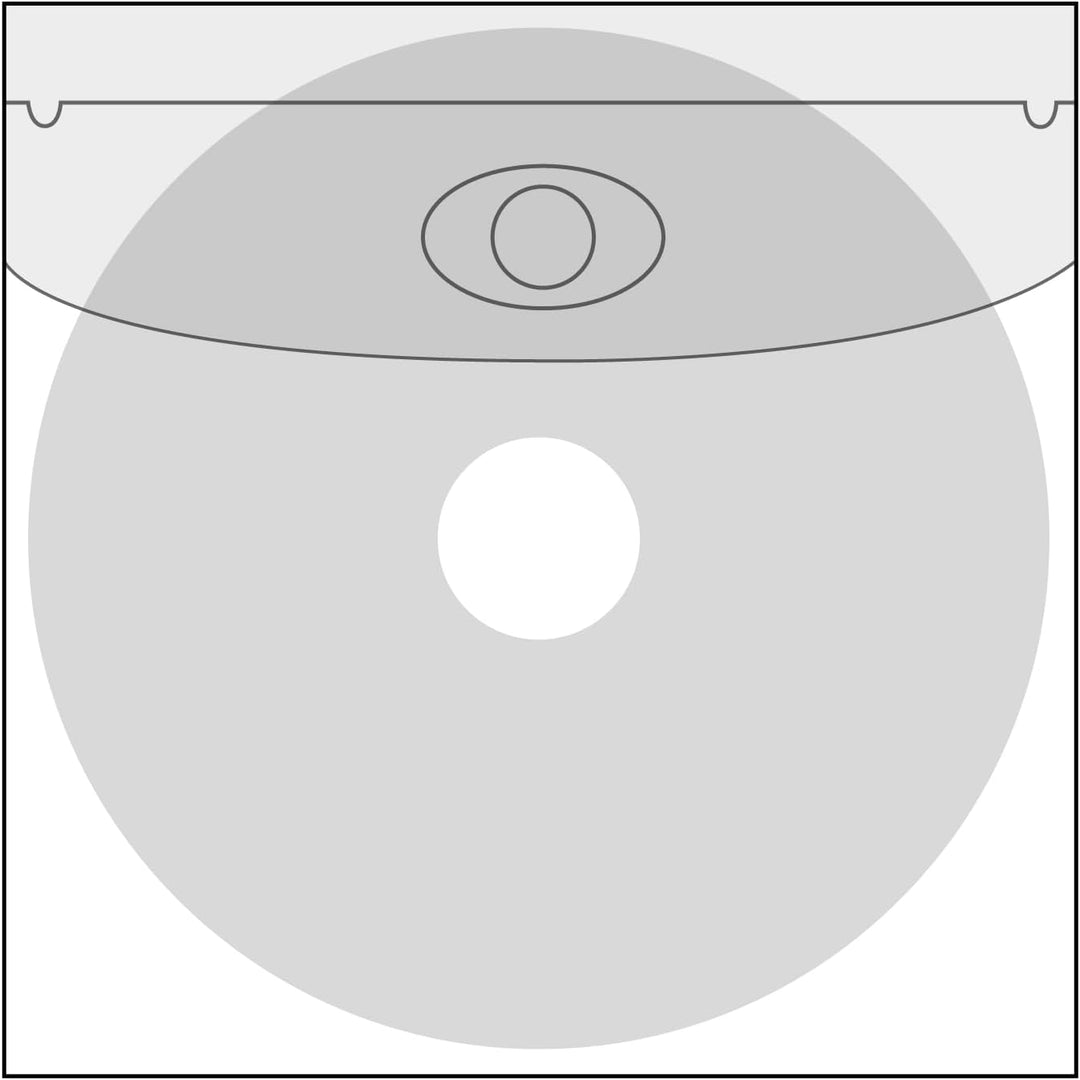 CD Hülle selbstklebend | transparent | unten eckig,mit Klappe | CD Taschen zum kleben | CD, DVD, Blu