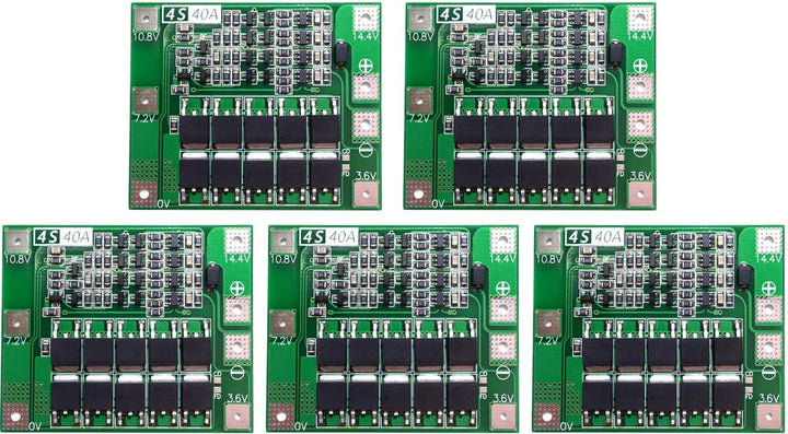 5pcs 4S 40A 14.8V 16.8V 18650 Lithium Battery Protection Board BMS PCB
