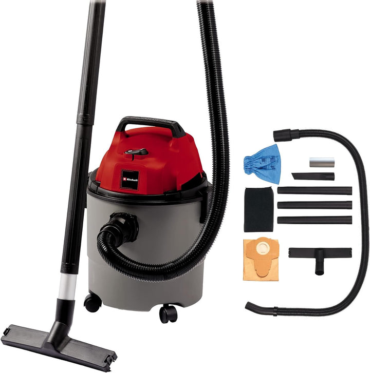 Einhell Nass-Trockensauger TC-VC 1815 (1.250 Watt, 180 mbar, robuster Kunststoffbehälter 15 l, Blasa