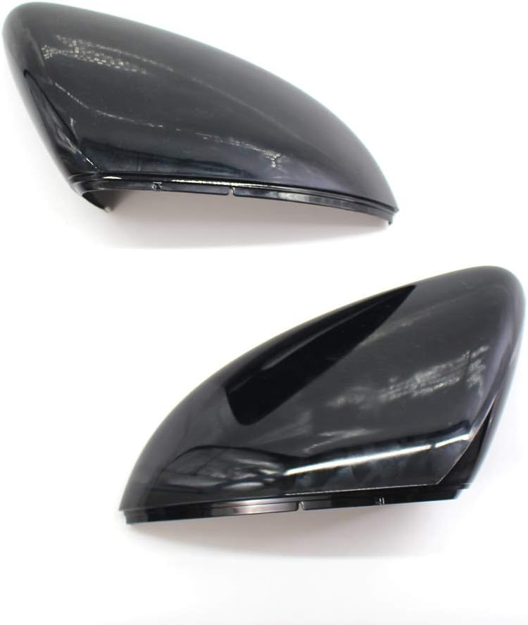 GSRECY Rückspiegel Abdeckkappen Kompatibel mit Golf 7 Mk7 7.5 GTI Gtd R L E-Golf 2013-2017 (Schwarzg