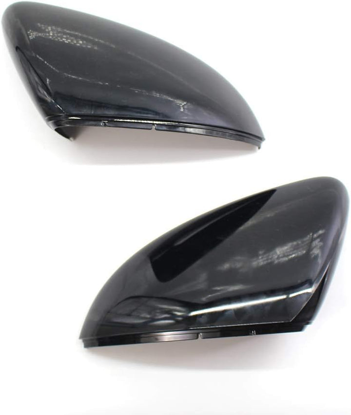 GSRECY Rückspiegel Abdeckkappen Kompatibel mit Golf 7 Mk7 7.5 GTI Gtd R L E-Golf 2013-2017 (Schwarzg
