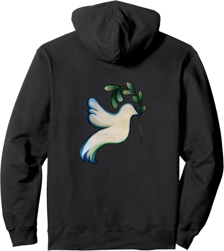Taube der Hoffnung, Frieden auf der Erde, friedlich Pullover Hoodie