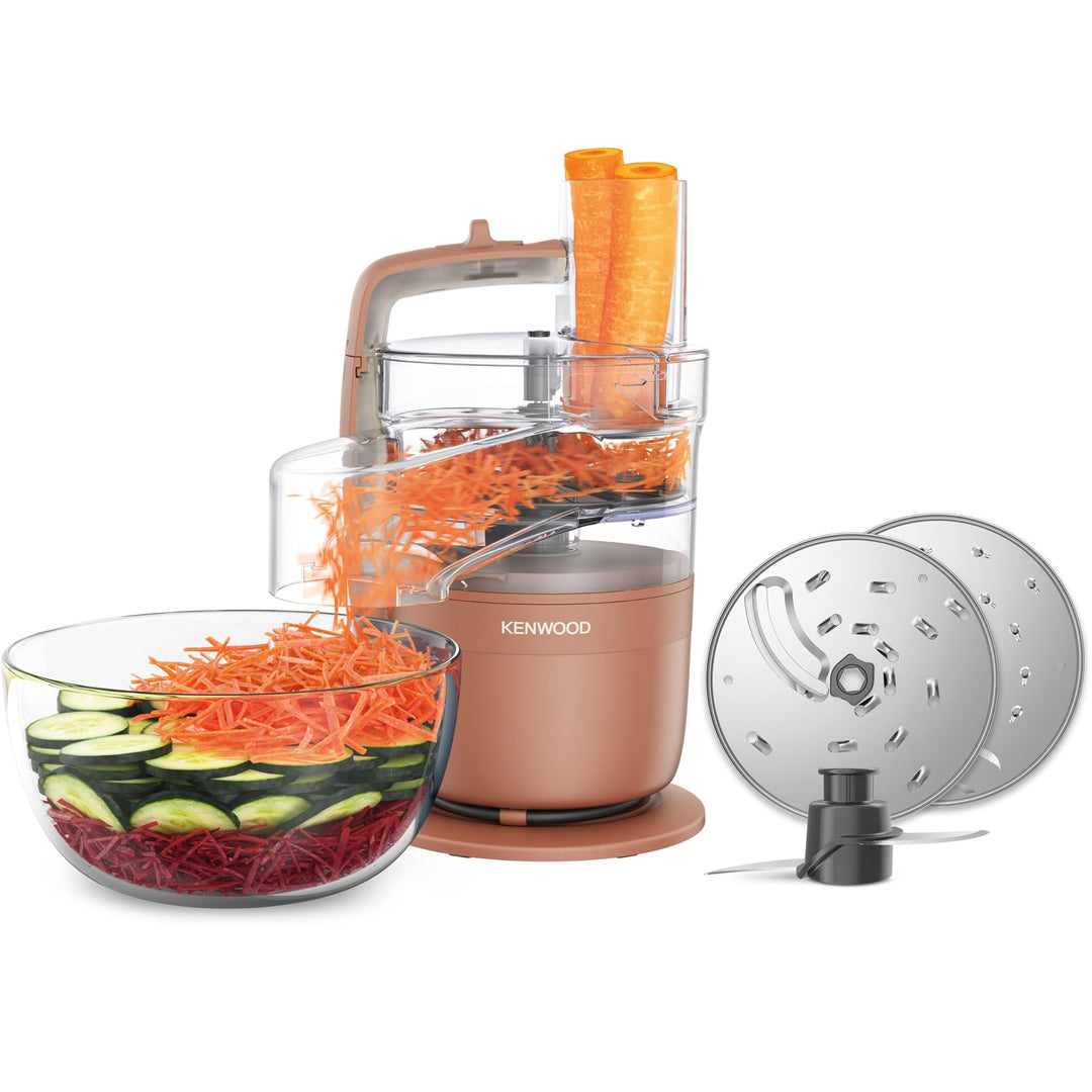 Kenwood MultiPro Compact – Kompakte Küchenmaschine mit Express Serve, Edelstahlmesser, Schneid- und