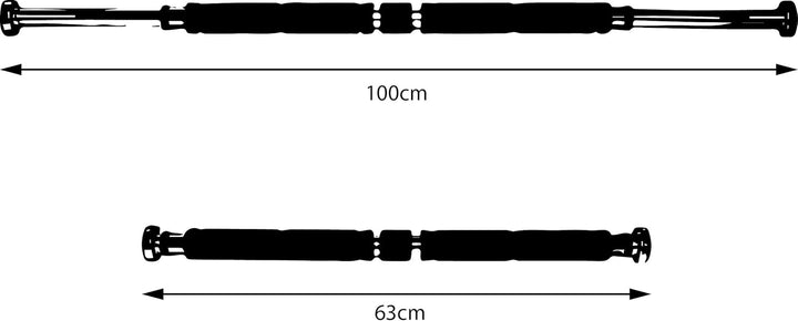 SportVida Klimmzugstange Tür für türrahmen. Pull up Bar Door Frame. Türstange für das Training zu Ha