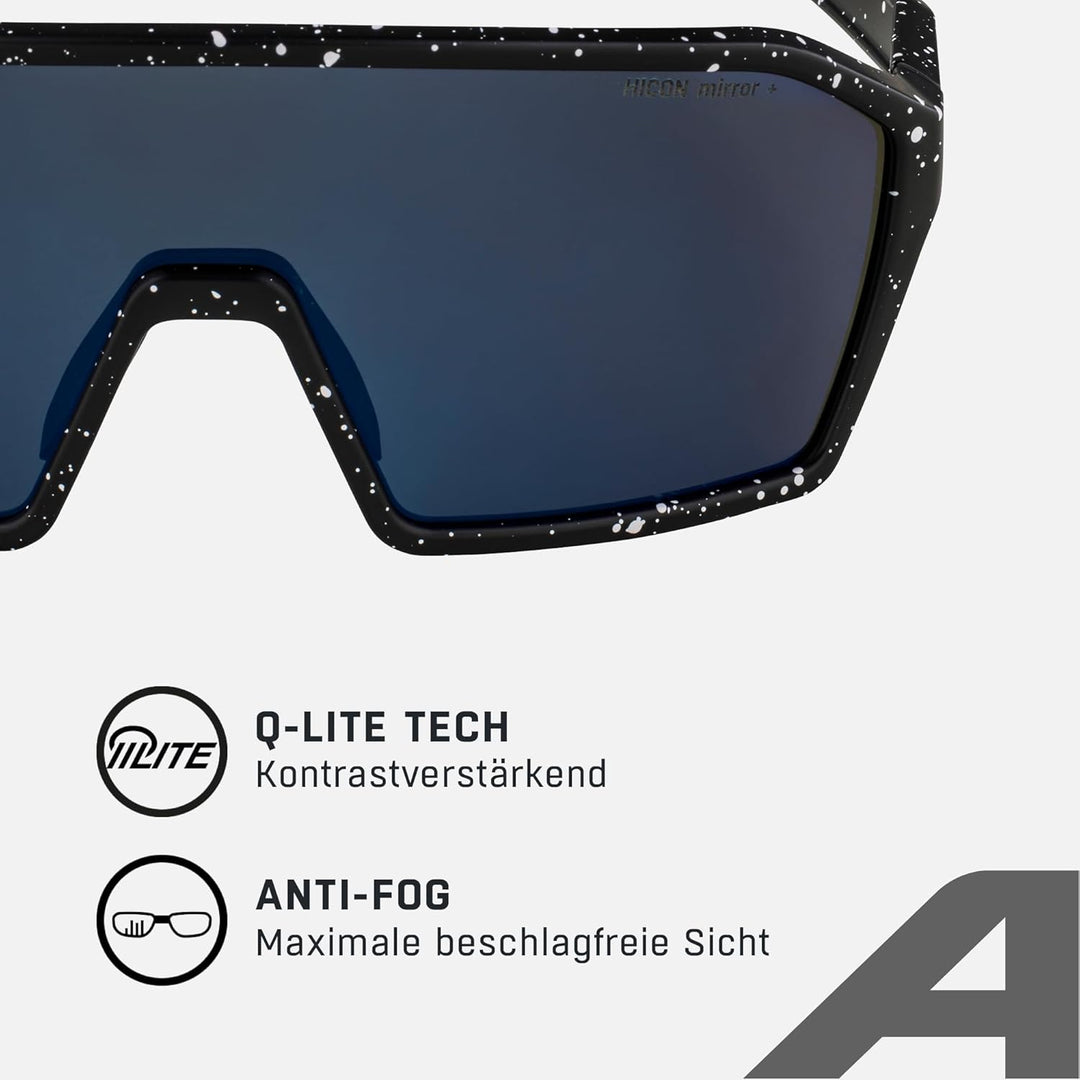 ALPINA RAM Q-LITE - Verspiegelte, Kontrastverstärkende & Beschlagfreie Sport- & Fahrradbrille Mit 10