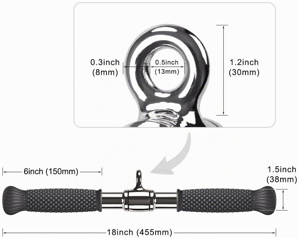 SELEWARE Handles for Cable pulls, Cable pulls kabelzug LAT pulldown bar, kabelzug Fitness Biceps Tri