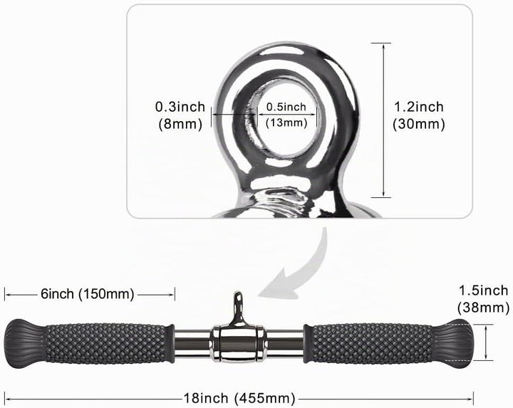 SELEWARE Handles for Cable pulls, Cable pulls kabelzug LAT pulldown bar, kabelzug Fitness Biceps Tri