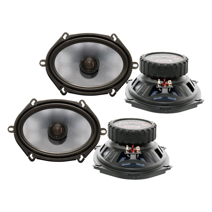 Mediadox Kenwood Front/Heck 5x7/15x20cm Auto Lautsprecher/Boxen/Speaker Komplett-Set kompatibel für
