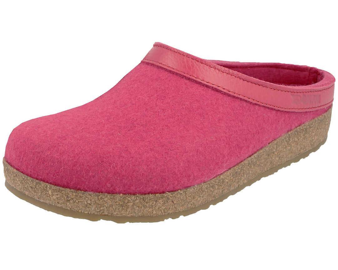 HAFLINGER Grizzly Torben Filzclog aus reinem Wollfilz Fuchsia, Gr. 42
