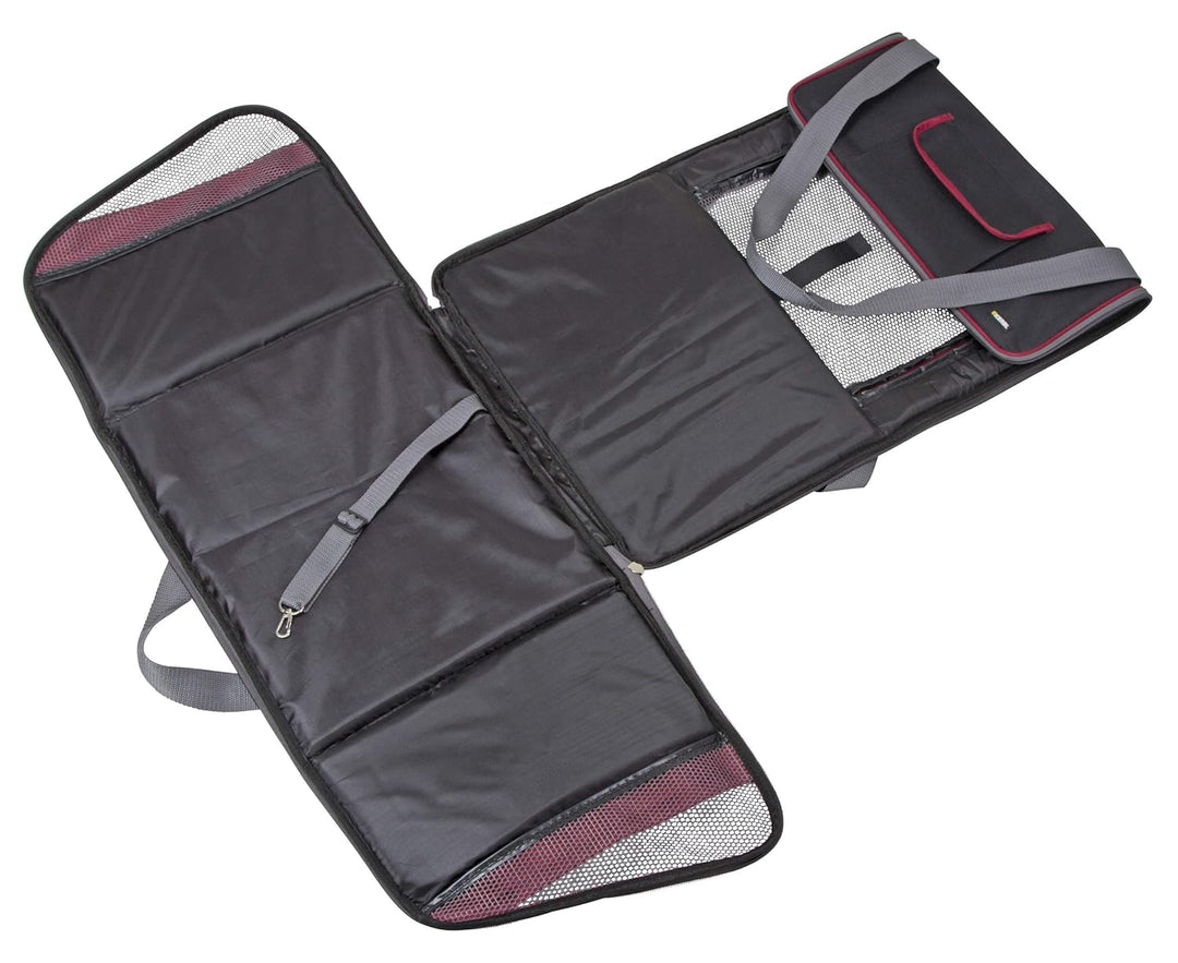 Kerbl 80594 Autositztasche Axion, 41 x 34 x 30 cm, schwarz/rot