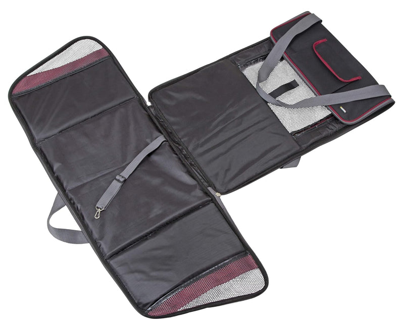 Kerbl 80594 Autositztasche Axion, 41 x 34 x 30 cm, schwarz/rot