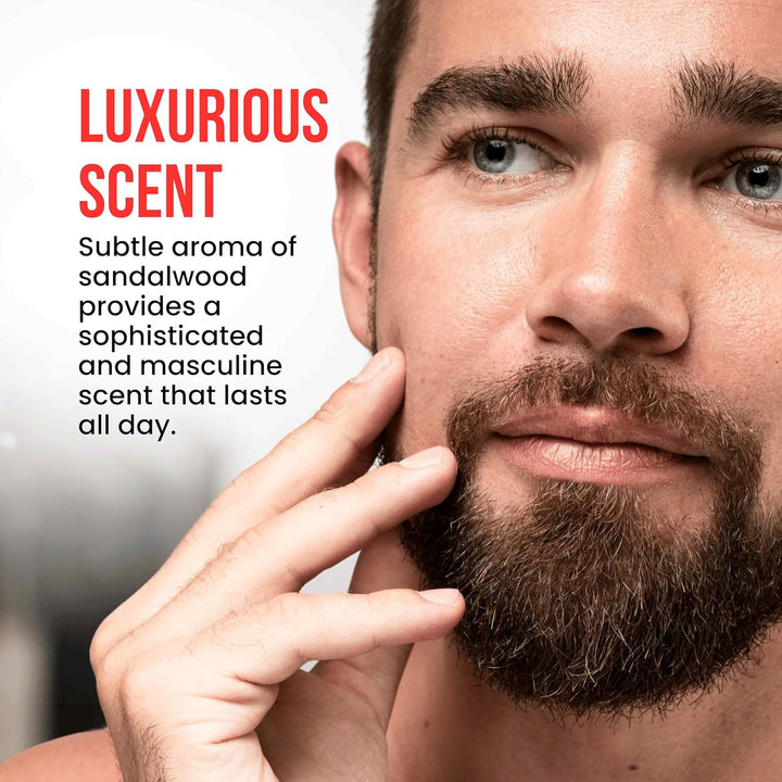 The Shave Factory Beard and Mustache Care Oil - Bart- und Schnurrbart-Pflegeöl mit Sandelholz – die