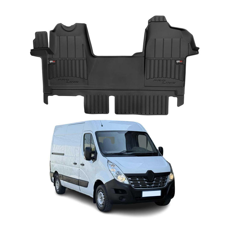 Fussmatten Gummimatten kompatibel mit Renault Master III 2010-2019 OMAC Premium 3D Schwarz TPE Gummi