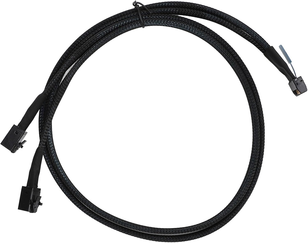 MCIO 8i auf 2*SFF-8643 Kabel, MCIO X8 74Pin auf Mi NI SAS HD SFF-8643 Kabel, Kompatibel mit SCSI (SA