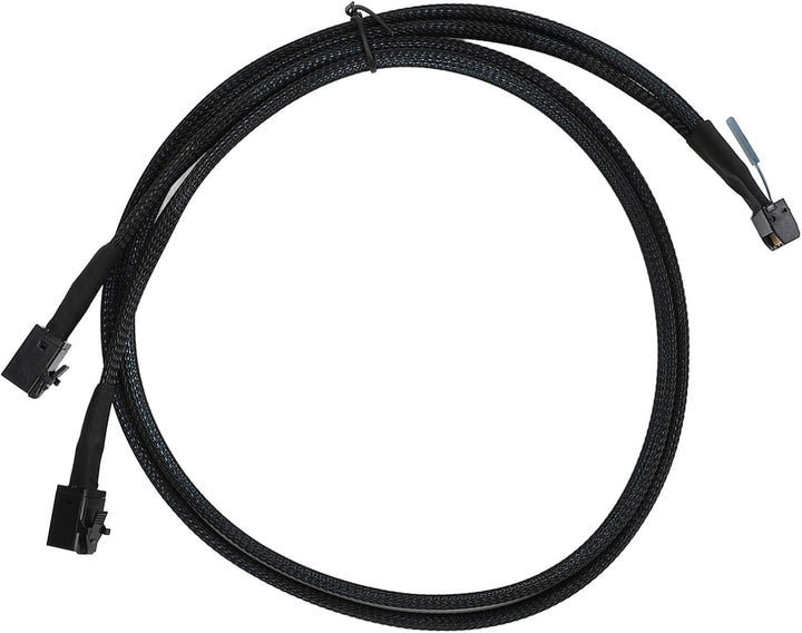 MCIO 8i auf 2*SFF-8643 Kabel, MCIO X8 74Pin auf Mi NI SAS HD SFF-8643 Kabel, Kompatibel mit SCSI (SA
