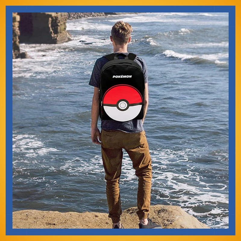 Pokemon Rucksack, Schulrucksack, Jugendrucksack, Gepäcktasche, Reiserucksack, Design Anpassbar an Ro