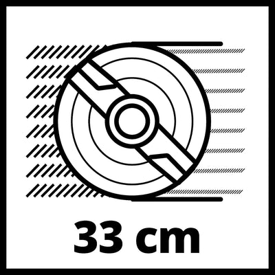 Einhell Akku-Rasenmäher GE-CM 18/33 Li Kit Power X-Change (18 V, 33 cm Schnittbreite, bis 200 m², Br
