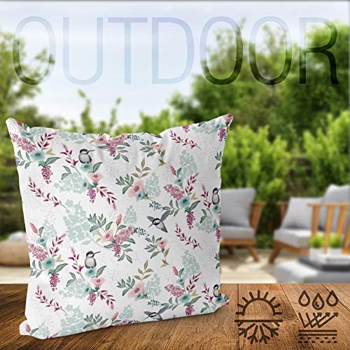 VOID Kolibri Blumen Kissenbezug Kissenhülle Sofakissen Kissen Deko Outdoor-Kissen Dekokissen, Kissen