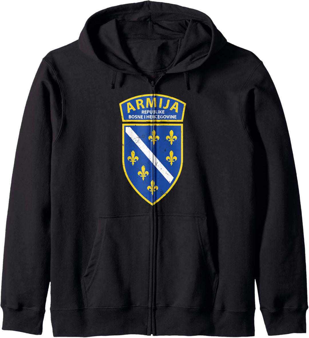 Bosnien Herzegowina Flagge Sarajevo Balkan Bosnier Kapuzenjacke