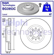 Delphi Bremsscheiben Set Vorne Belüftet Ø 312Mm | 2X Bg3953C