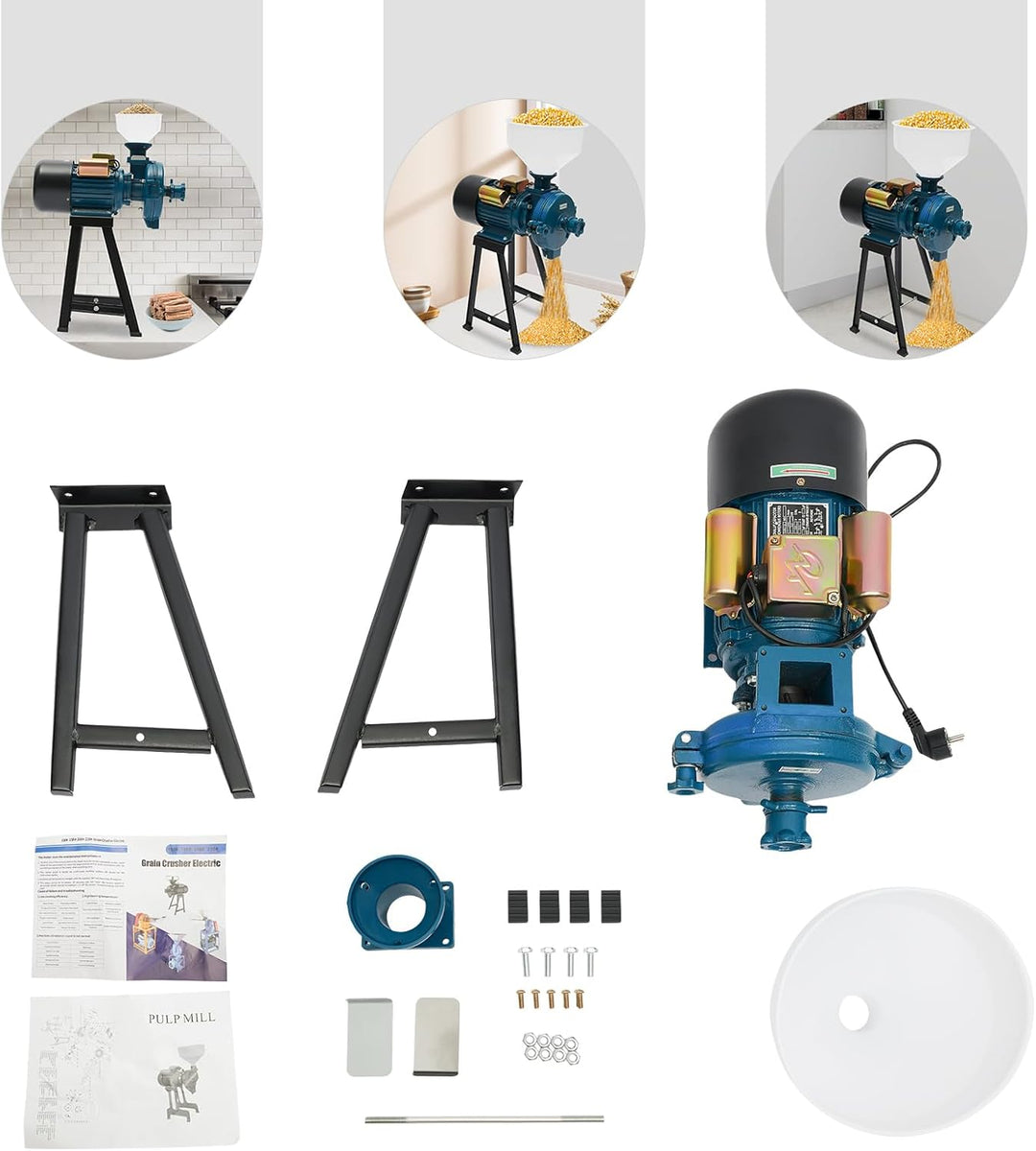 Elektrische GetreidemüHle KaffeemüHle Trichter Hohe WäRmeableitung Elegantes Aussehen Kann In Superm