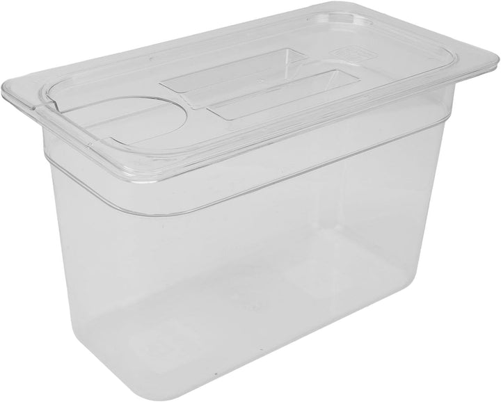 generic 6,9 L Transparenter Behälter für Langsames Garen mit Deckel | Transparenter Wassertank aus L