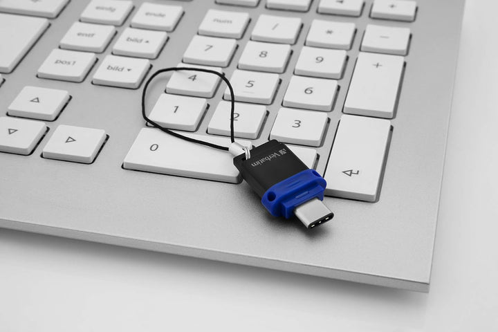 VERBATIM Store 'n' Go Dual USB-Stick I USB 3.2 Gen 1 & USB-C I 64GB I 2 in 1 Speicherstick I USB-C/U