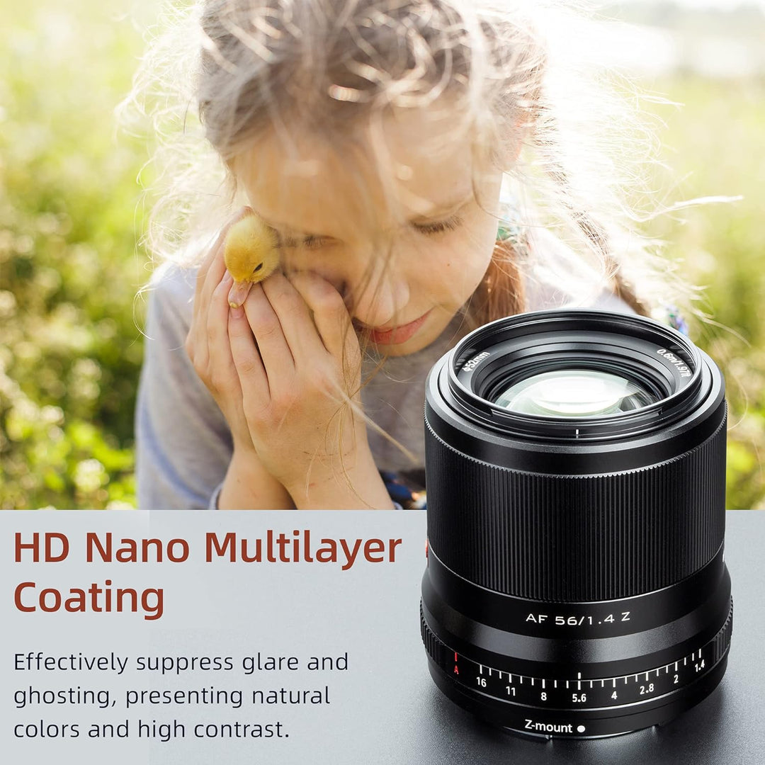 VILTROX 56mm F1.4 Z Autofokus APS-C mit Progressiv Motor Unterstützen Sie die Augenkontrolle Porträt