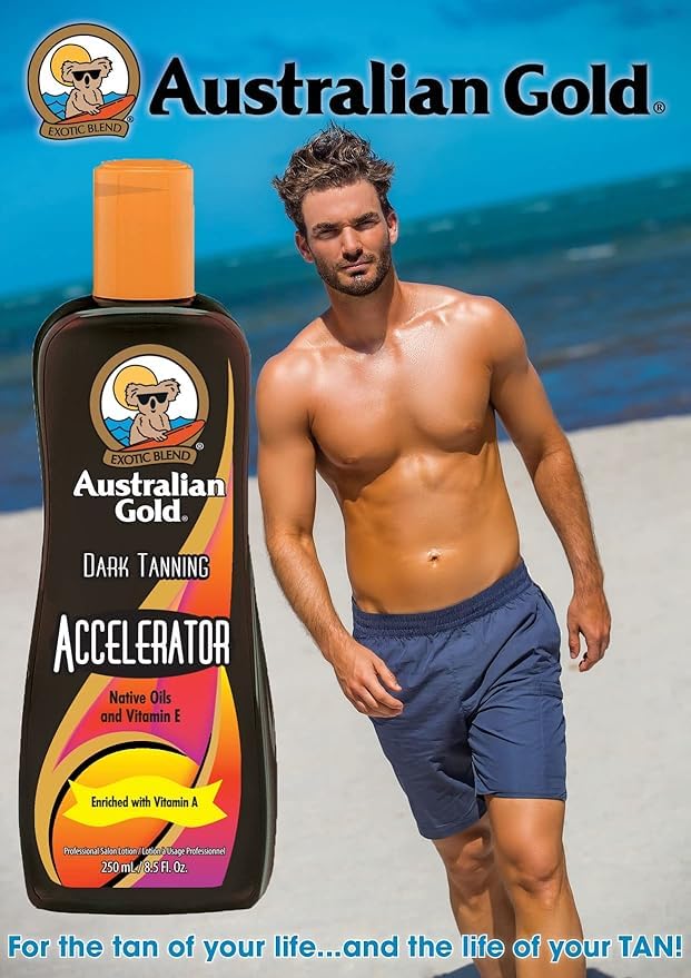 Australian Gold Dark Tanning Accelerator Lotion, 250 ml, 2 Flaschen