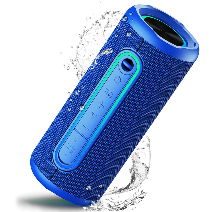 TIMU Bluetooth Lautsprecher mit Licht, Bluetooth 5.4 Musikbox, 30W Dual Lautsprecher, Dualen Bass-Tr