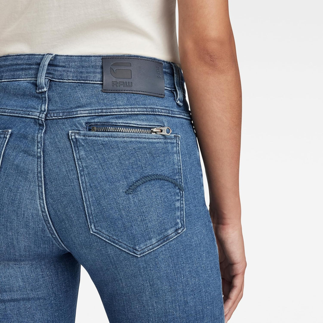 G-Star Damen Noxer Straight Jeans 23W / 28L Blau (Faded Neptune Blue D17192-6550-c571), 23W / 28L Bl