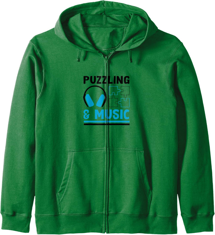 Puzzle Musik Musiker Musiknoten Jigsaw Kapuzenjacke