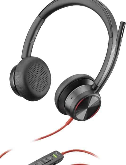 Poly Stereo-Headset 'Blackwire 8225-M' mit USB-C Anschluss, Active Noise Cancelling und flexiblem Mi