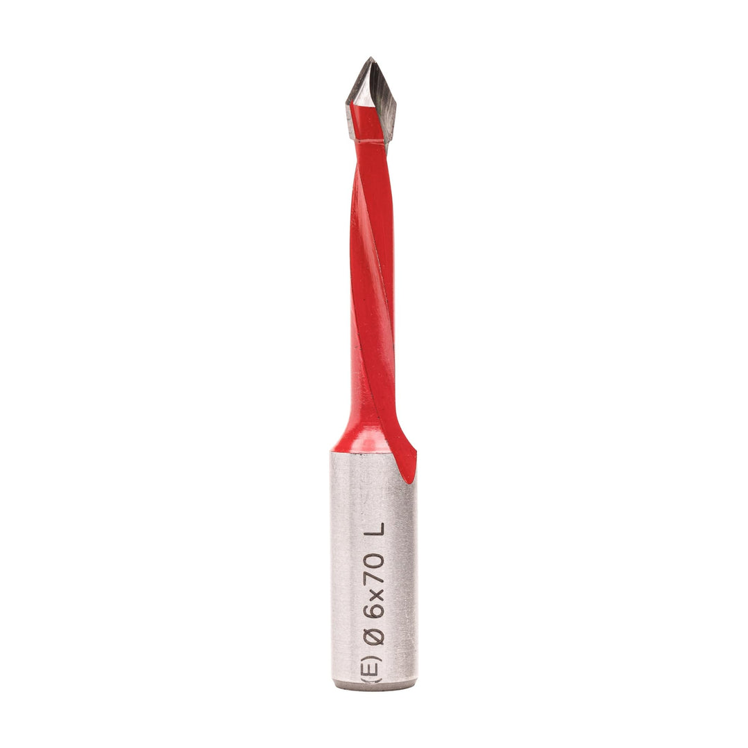 ENT 23183 Durchgangsbohrer HW, Schaft (S) 10 mm, Durchmesser (D) 6 mm, NL 35 mm, SL 24 mm, L 70 mm,