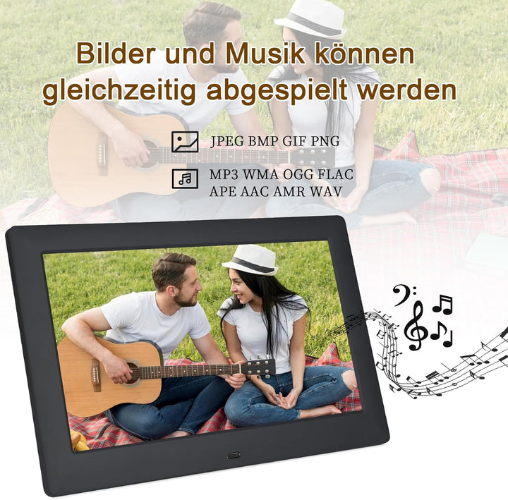 TSITSC 10.5 Zoll Digitaler Bilderrahmen, 1280 * 720 IPS Bildschirm Elektronischer Bilderrahmen Kalen