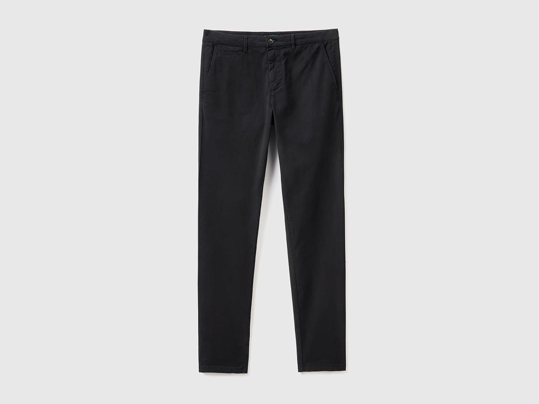 United Colors of Benetton Herren Hose Hose 4dkh55i18 46 Schwarz 100, 46 Schwarz 100