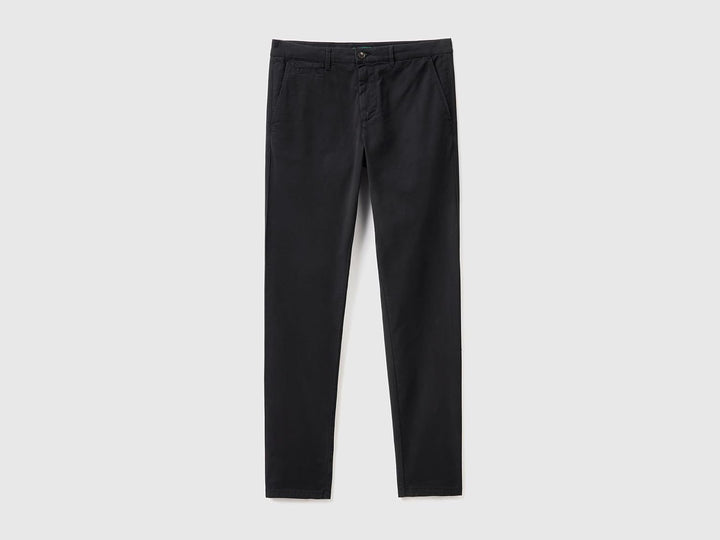 United Colors of Benetton Herren Hose Hose 4dkh55i18 46 Schwarz 100, 46 Schwarz 100